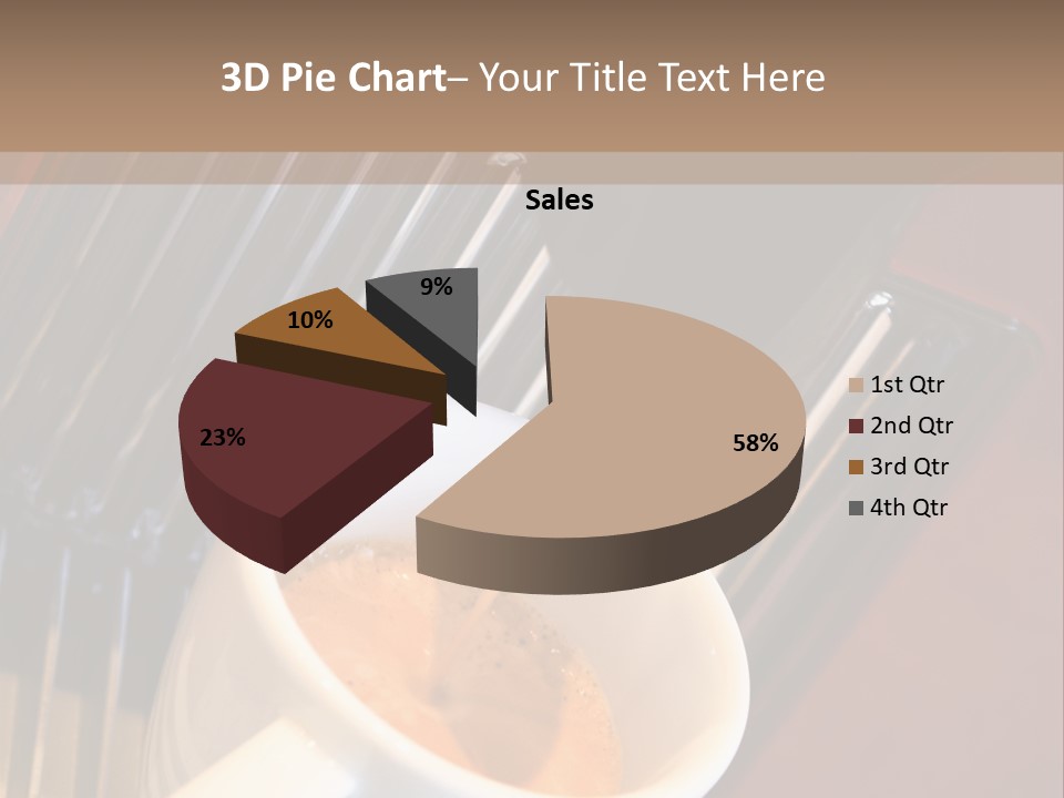 Fashionable Automatic Coffee Machine Pouring A Fresh Classic Italian Espresso In A Small Porcelain Cup PowerPoint Template