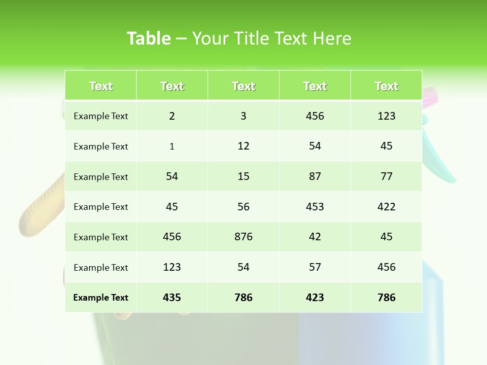 Wet Plastic Bucket With Cleaning Supplies Isolated On White Background PowerPoint Template