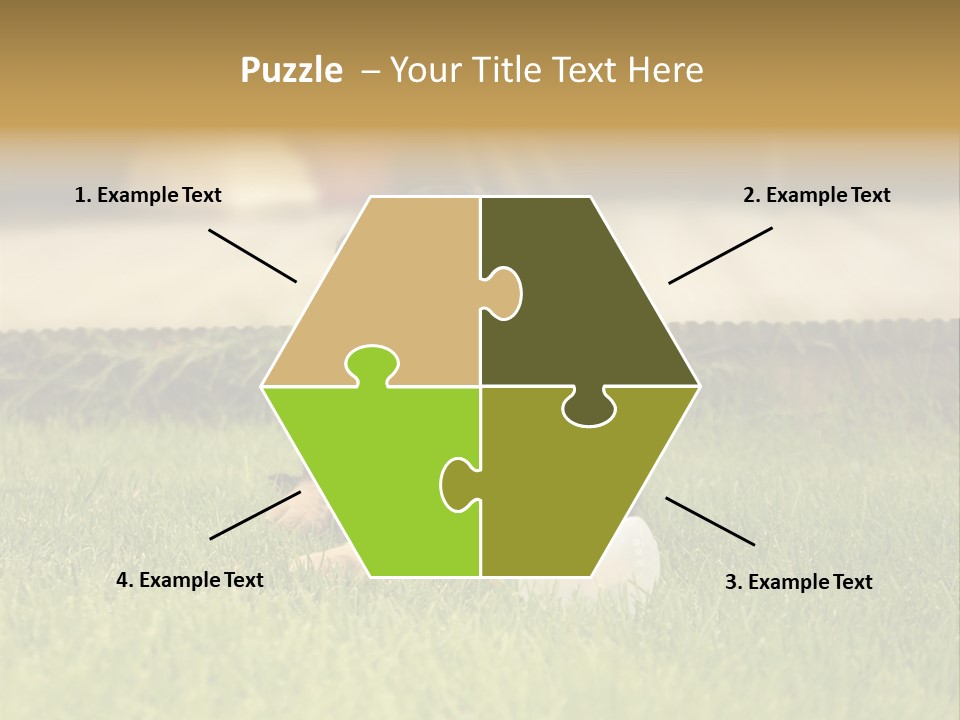 Alsatian Cross-Breed Puppy PowerPoint Template