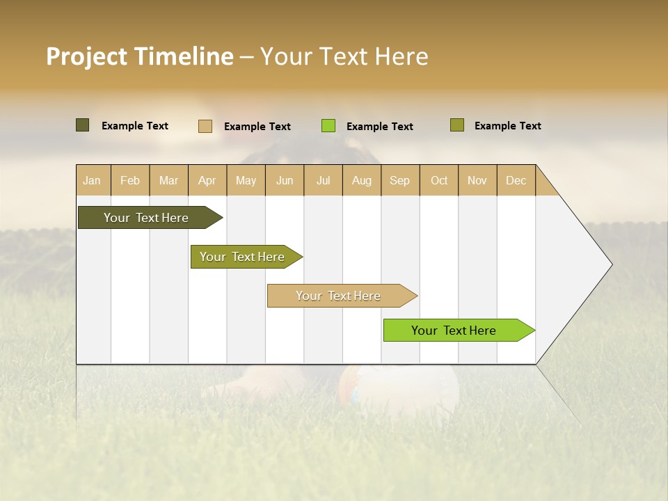 Alsatian Cross-Breed Puppy PowerPoint Template