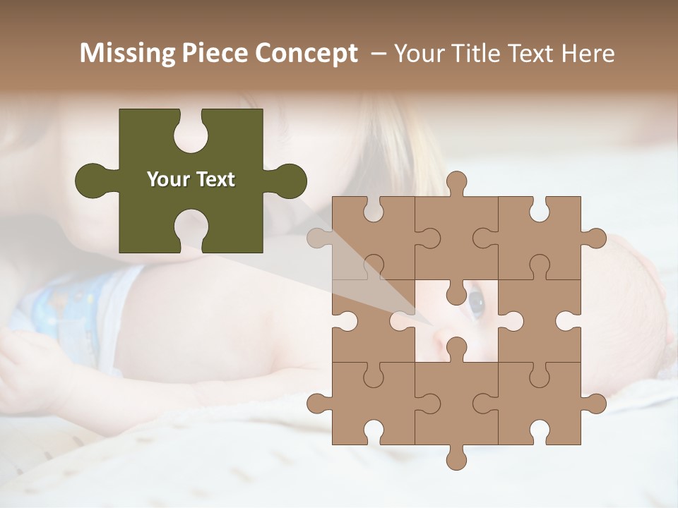 Happy Mother With Newborn Baby PowerPoint Template