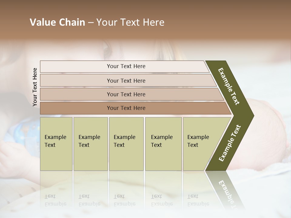 Happy Mother With Newborn Baby PowerPoint Template