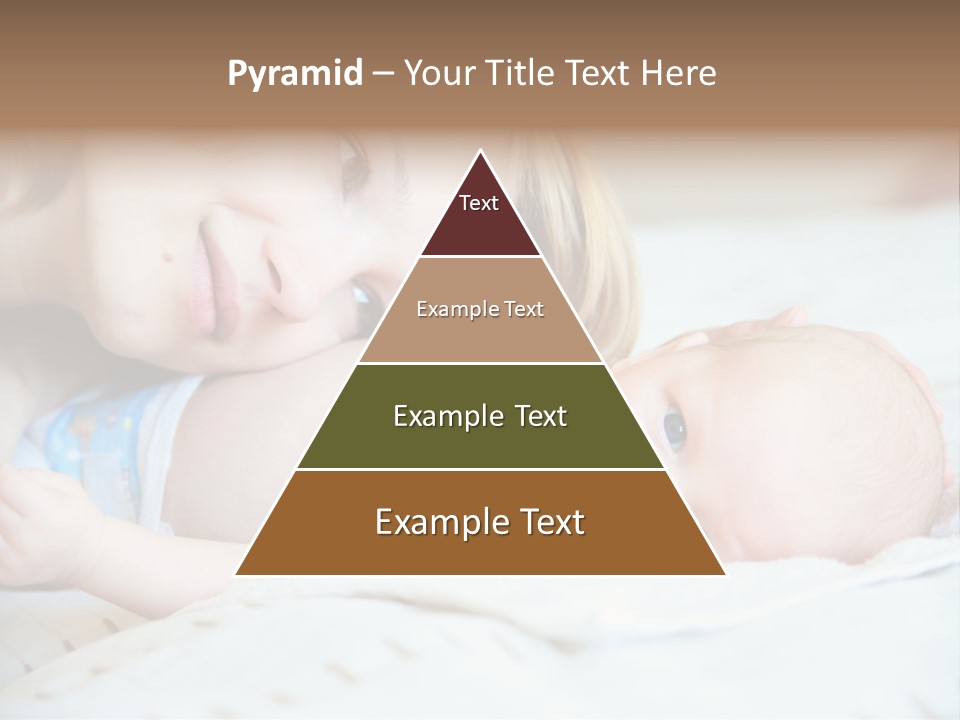 Happy Mother With Newborn Baby PowerPoint Template