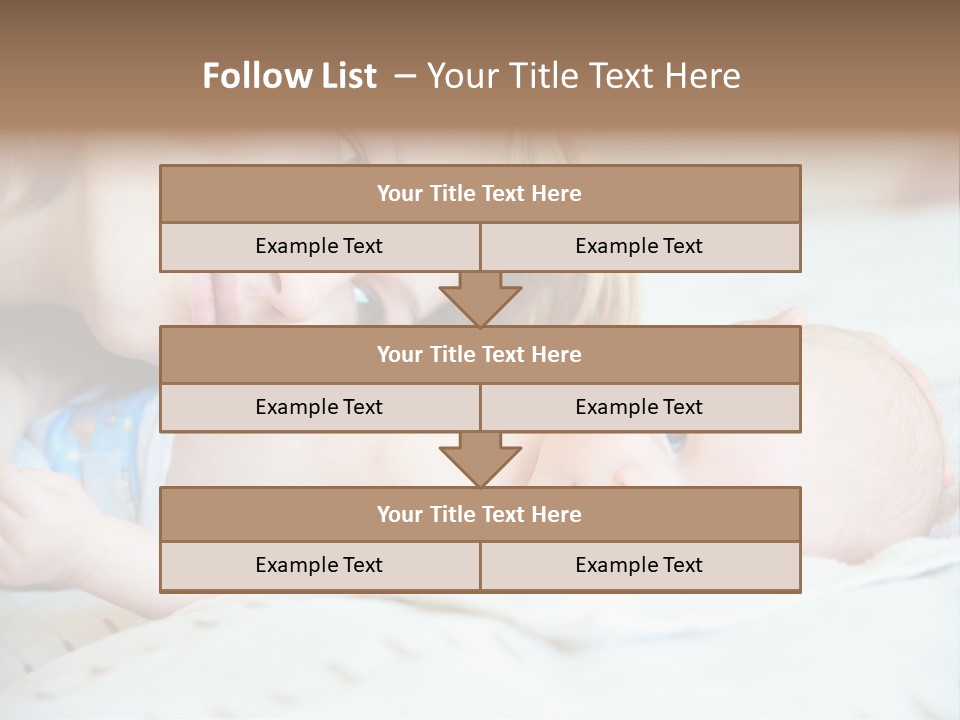 Happy Mother With Newborn Baby PowerPoint Template