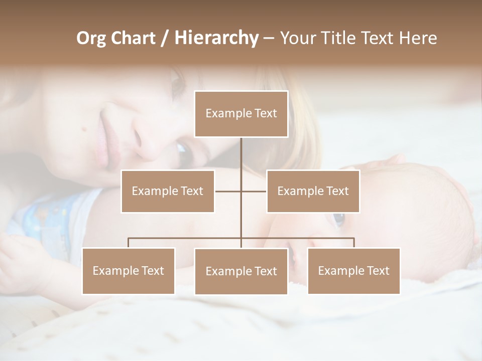 Happy Mother With Newborn Baby PowerPoint Template