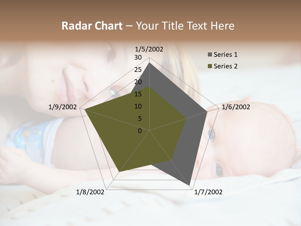 Happy Mother With Newborn Baby PowerPoint Template