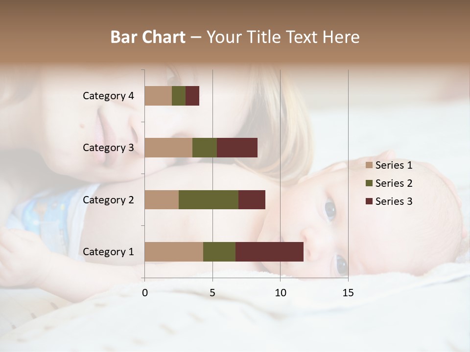 Happy Mother With Newborn Baby PowerPoint Template