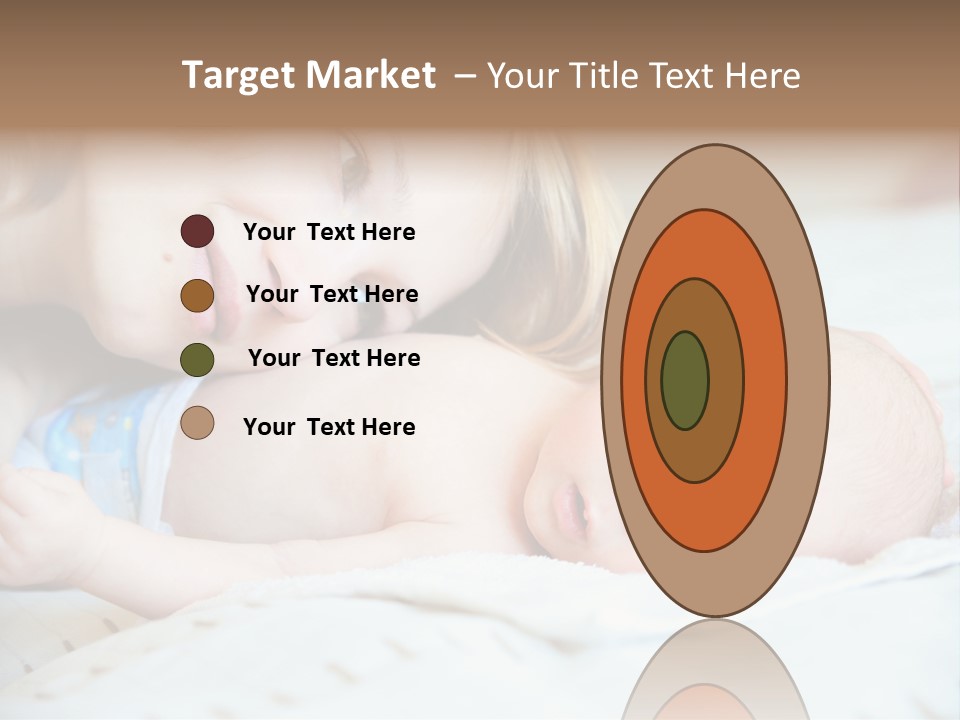 Happy Mother With Newborn Baby PowerPoint Template