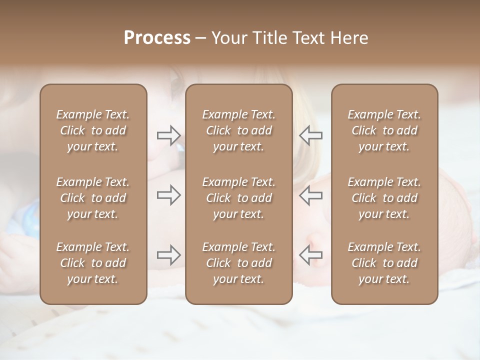 Happy Mother With Newborn Baby PowerPoint Template