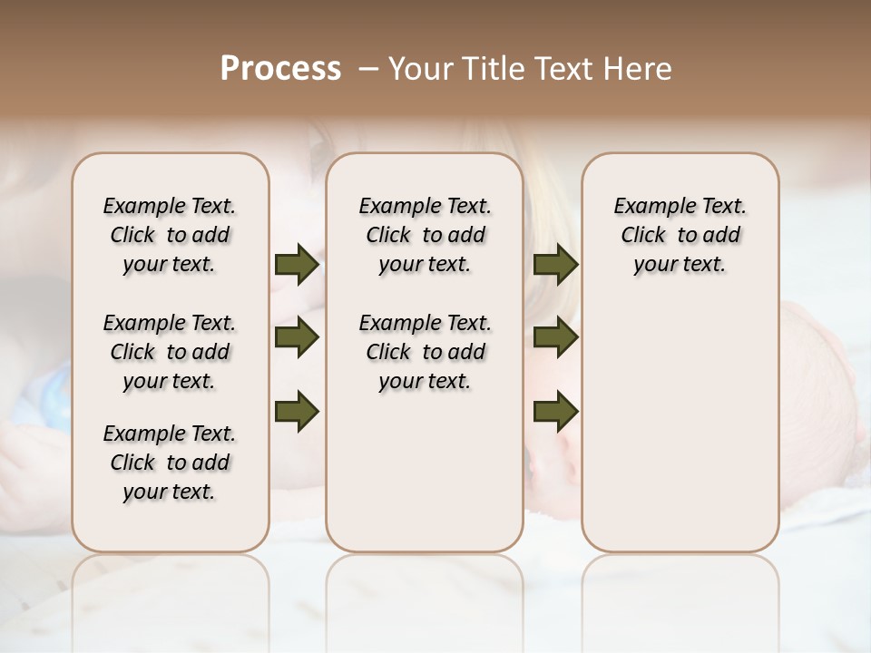 Happy Mother With Newborn Baby PowerPoint Template