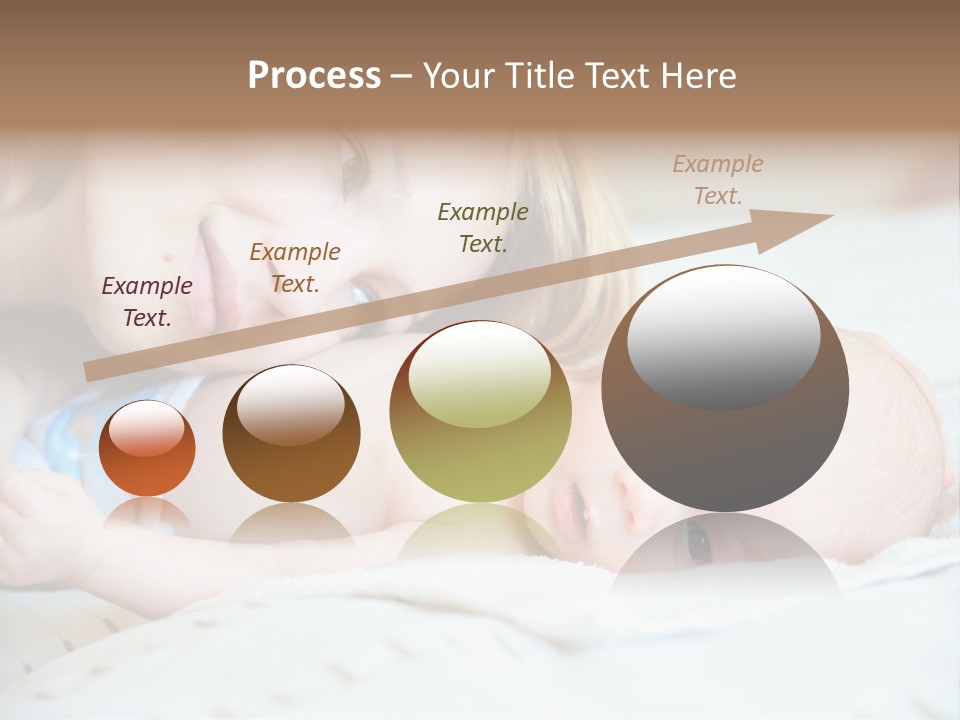 Happy Mother With Newborn Baby PowerPoint Template