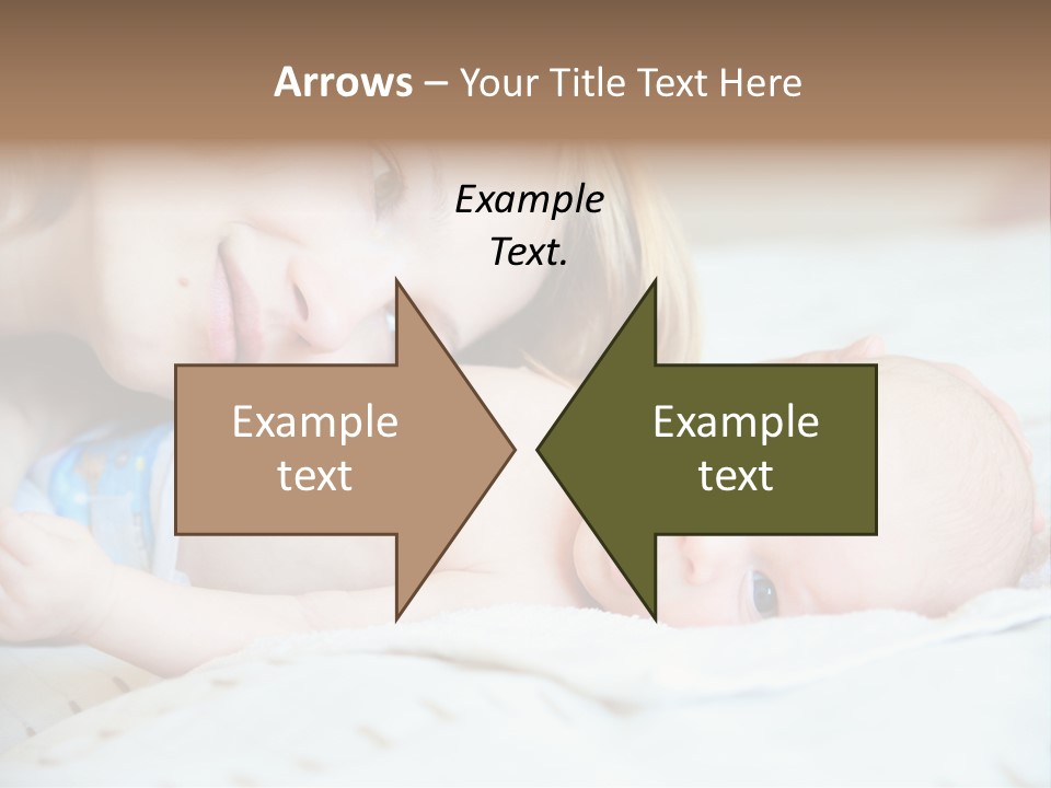 Happy Mother With Newborn Baby PowerPoint Template