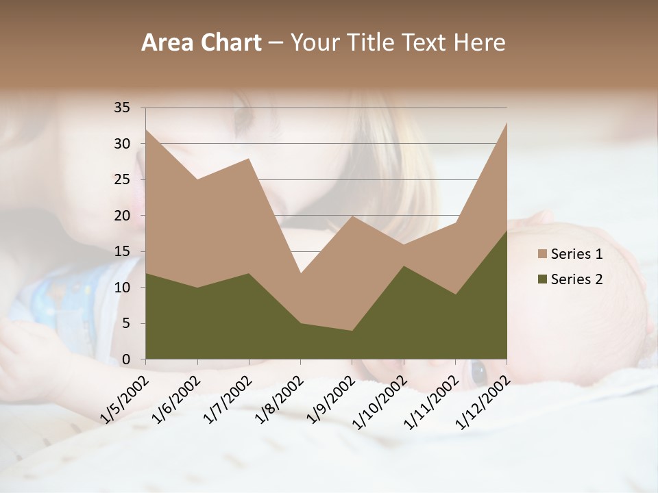 Happy Mother With Newborn Baby PowerPoint Template