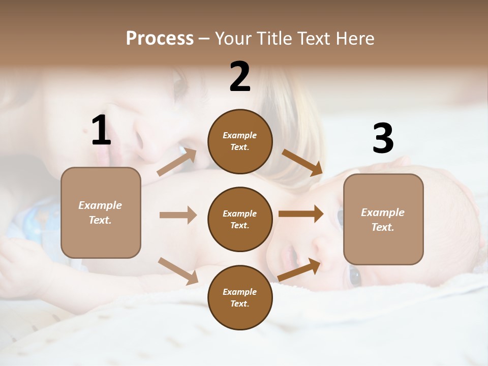 Happy Mother With Newborn Baby PowerPoint Template