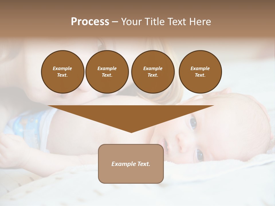Happy Mother With Newborn Baby PowerPoint Template
