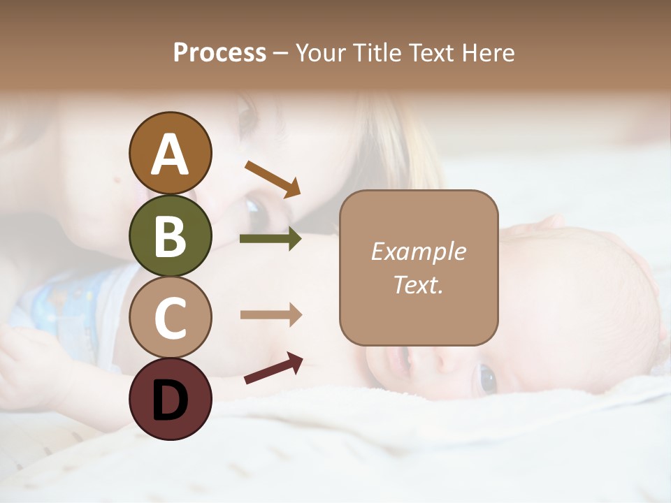 Happy Mother With Newborn Baby PowerPoint Template