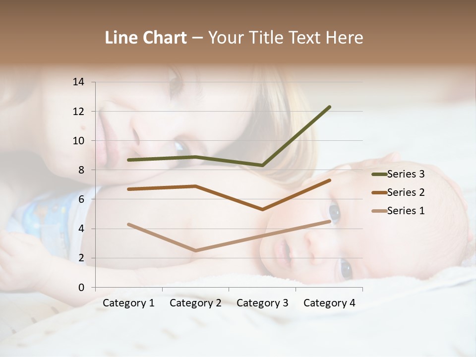 Happy Mother With Newborn Baby PowerPoint Template