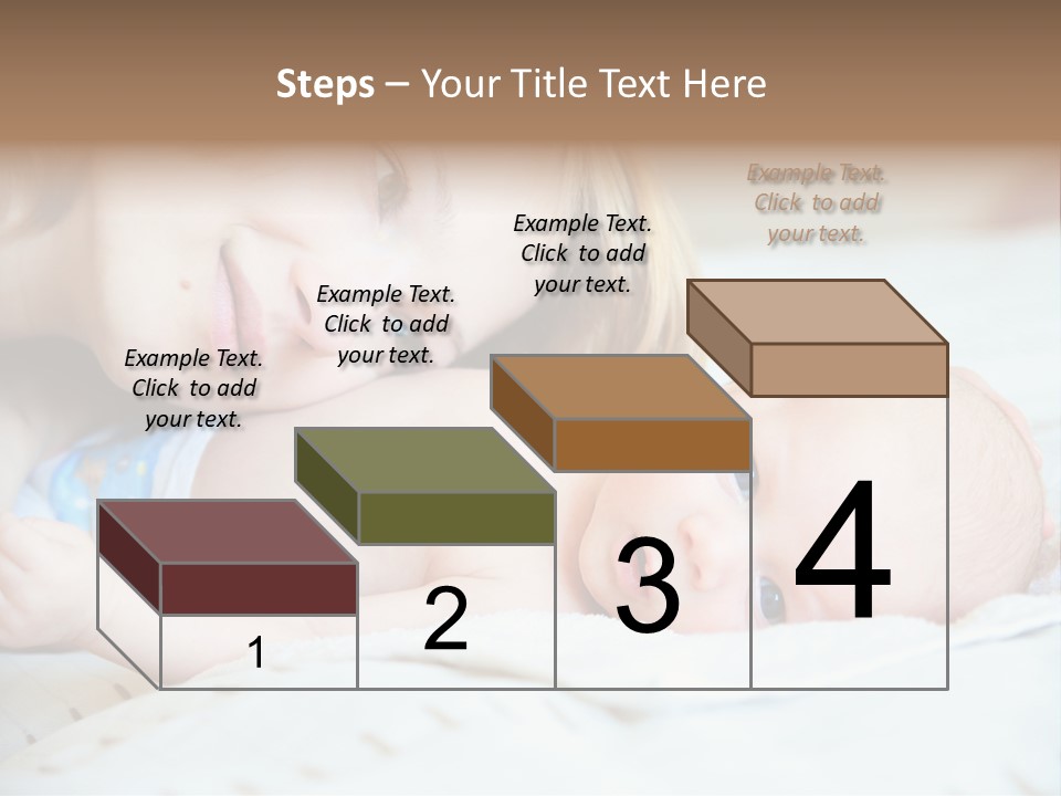 Happy Mother With Newborn Baby PowerPoint Template