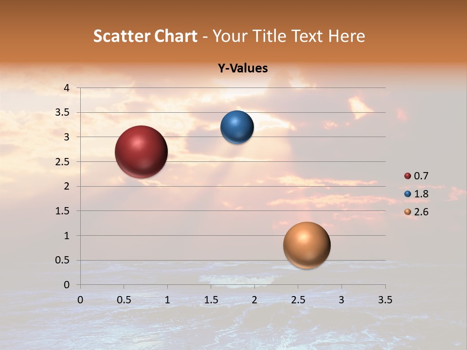 Surrealistic Sunset Seascape. Beautiful Background PowerPoint Template
