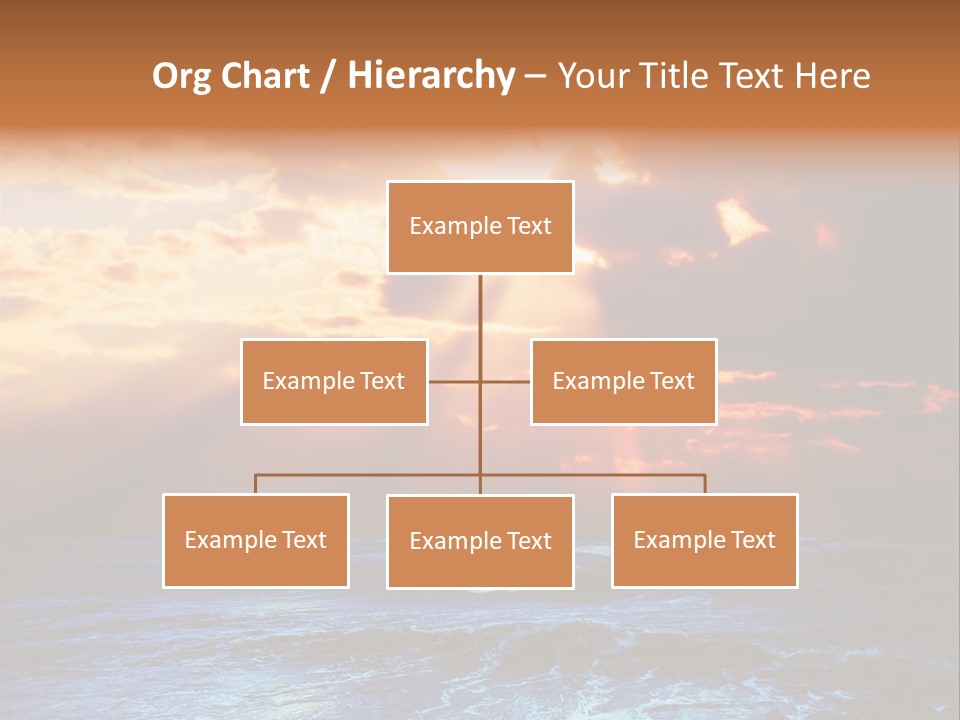 Surrealistic Sunset Seascape. Beautiful Background PowerPoint Template