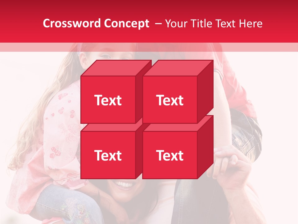 Parents Giving Children Piggyback Rides Outdoors PowerPoint Template