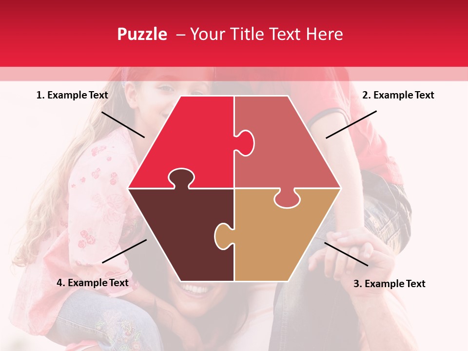 Parents Giving Children Piggyback Rides Outdoors PowerPoint Template