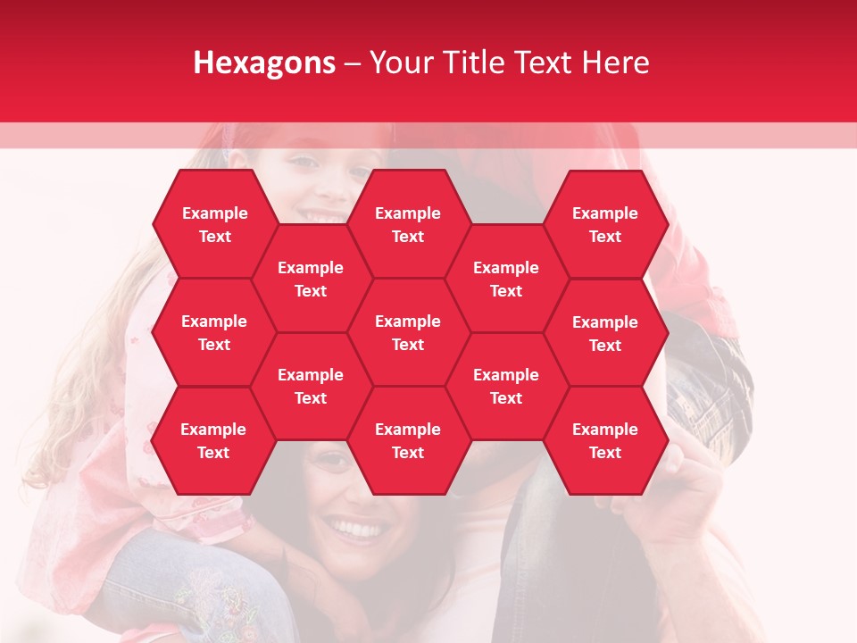 Parents Giving Children Piggyback Rides Outdoors PowerPoint Template