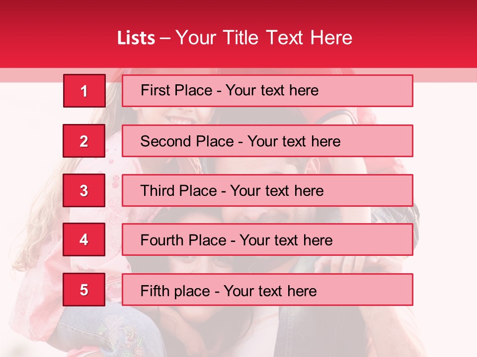 Parents Giving Children Piggyback Rides Outdoors PowerPoint Template