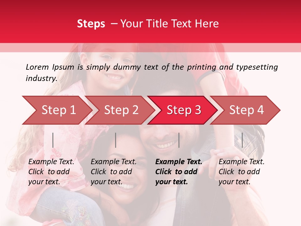 Parents Giving Children Piggyback Rides Outdoors PowerPoint Template