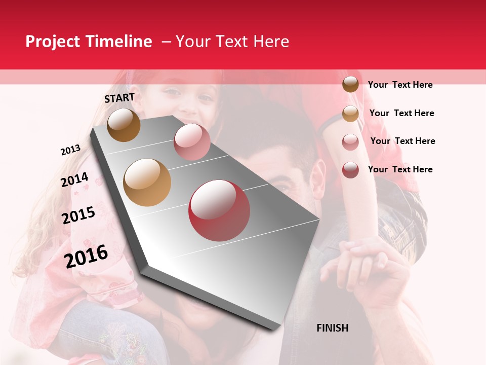 Parents Giving Children Piggyback Rides Outdoors PowerPoint Template