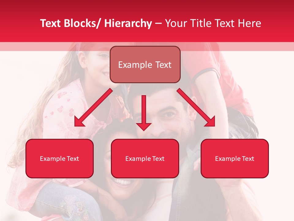 Parents Giving Children Piggyback Rides Outdoors PowerPoint Template