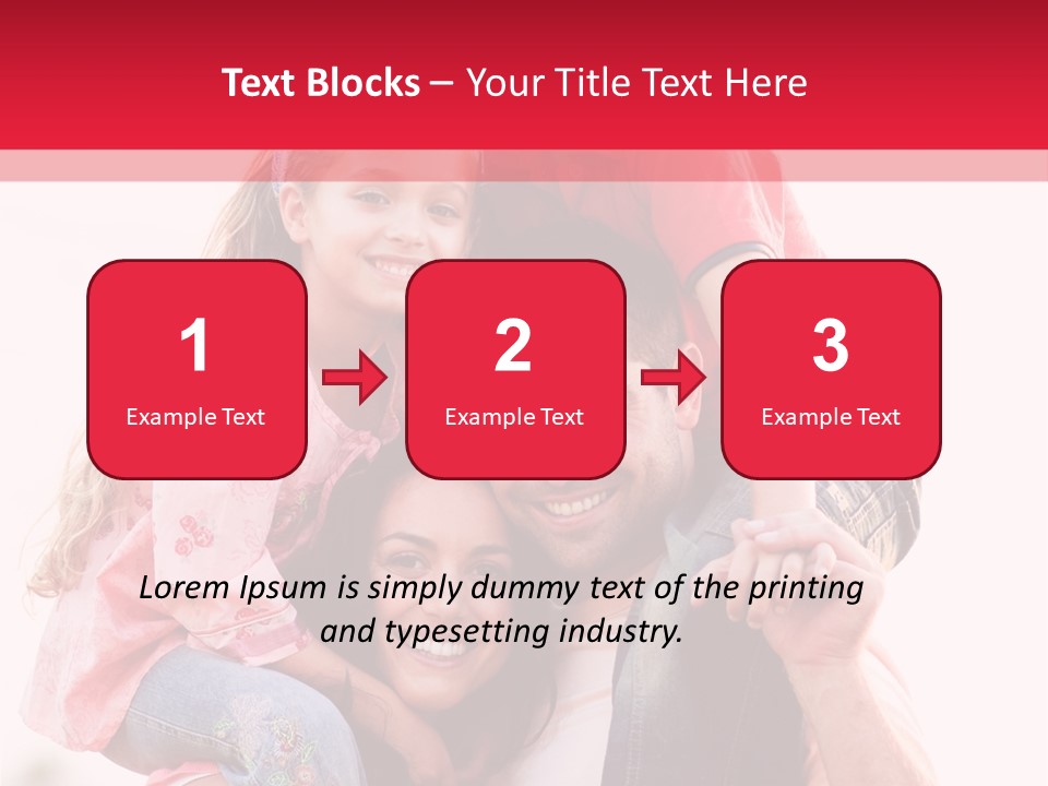 Parents Giving Children Piggyback Rides Outdoors PowerPoint Template