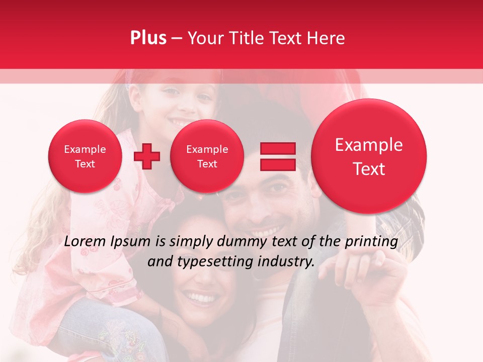 Parents Giving Children Piggyback Rides Outdoors PowerPoint Template