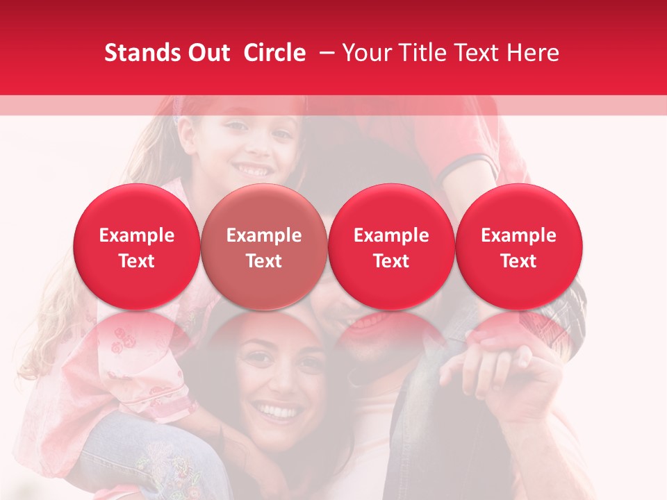 Parents Giving Children Piggyback Rides Outdoors PowerPoint Template