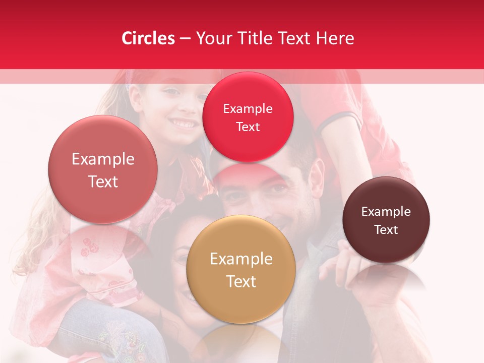 Parents Giving Children Piggyback Rides Outdoors PowerPoint Template