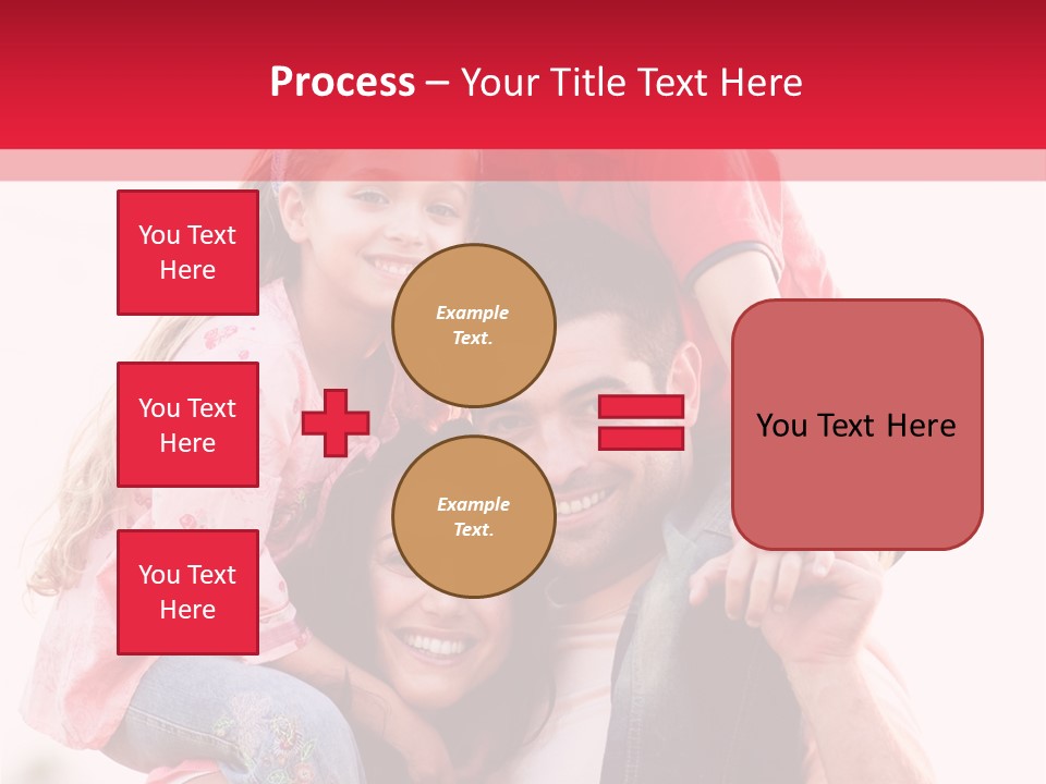 Parents Giving Children Piggyback Rides Outdoors PowerPoint Template