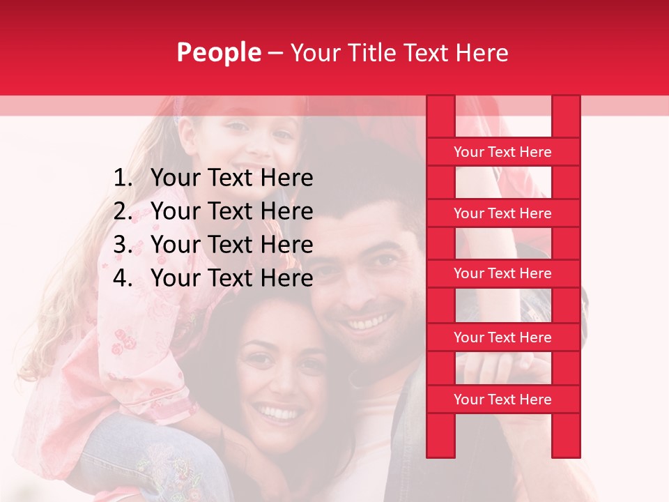 Parents Giving Children Piggyback Rides Outdoors PowerPoint Template