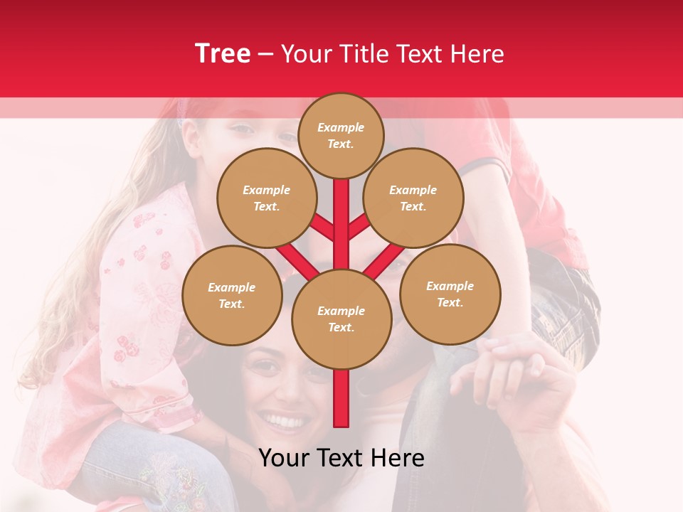 Parents Giving Children Piggyback Rides Outdoors PowerPoint Template