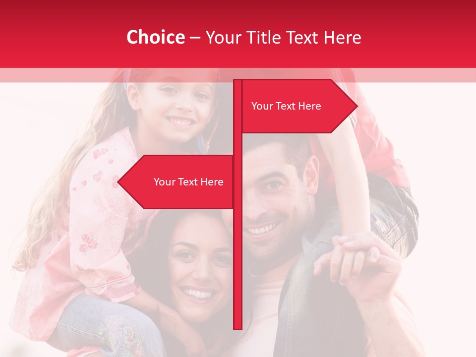 Parents Giving Children Piggyback Rides Outdoors PowerPoint Template