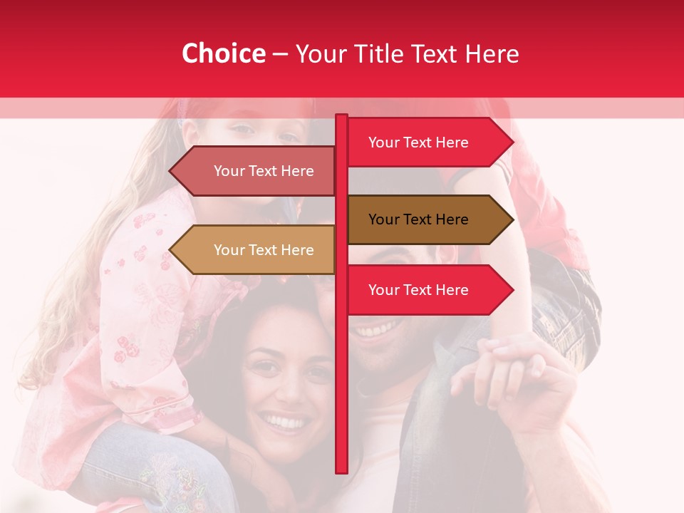 Parents Giving Children Piggyback Rides Outdoors PowerPoint Template