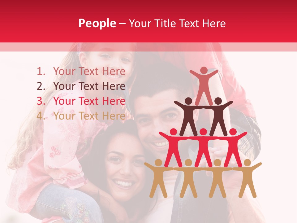 Parents Giving Children Piggyback Rides Outdoors PowerPoint Template