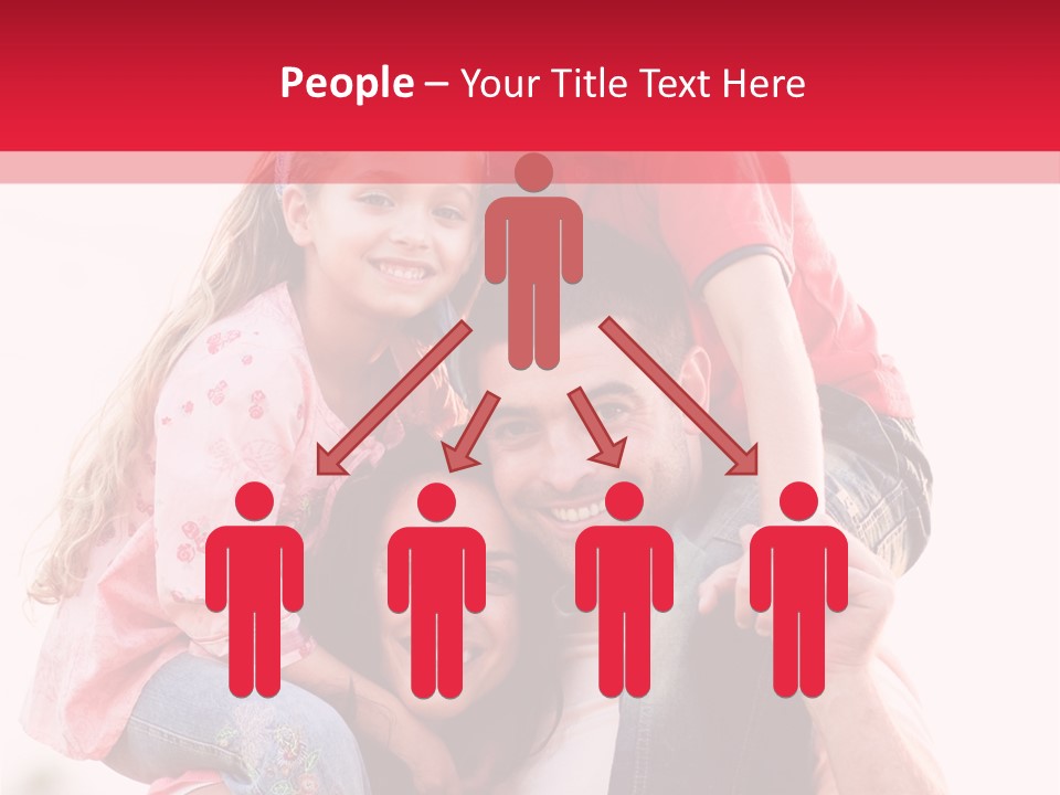 Parents Giving Children Piggyback Rides Outdoors PowerPoint Template