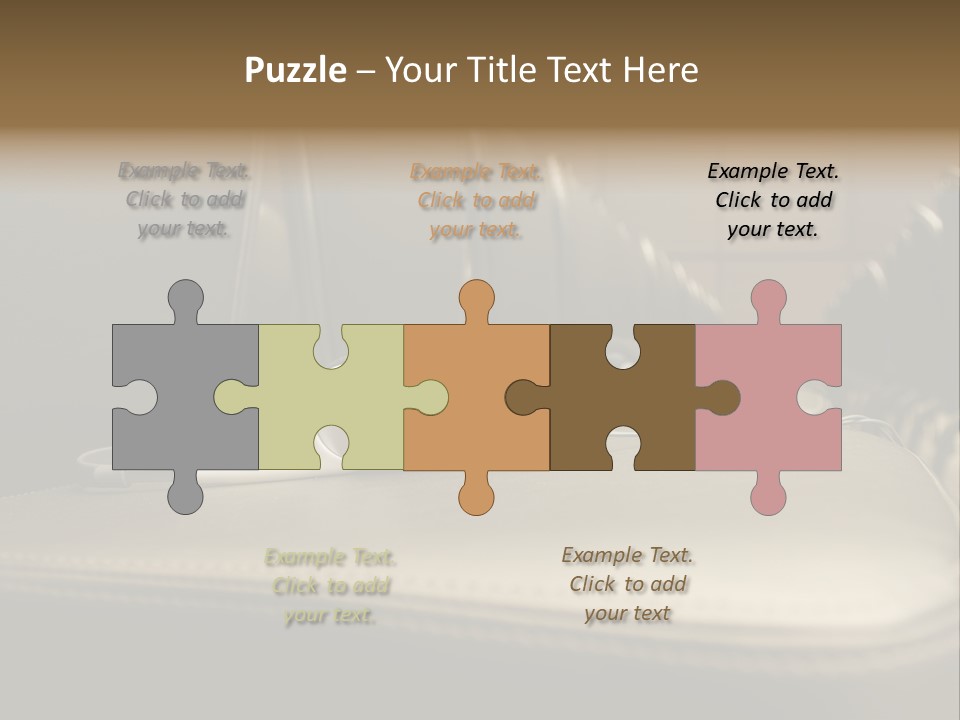 Attractive Fun Bright Modern Bedroom For Young Girls. PowerPoint Template