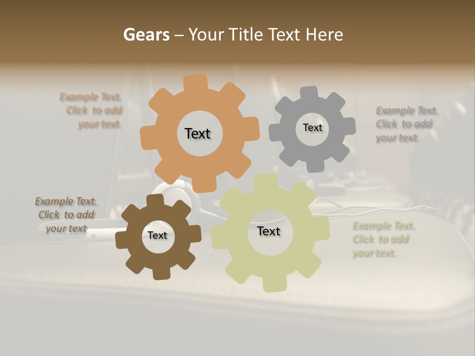 Attractive Fun Bright Modern Bedroom For Young Girls. PowerPoint Template