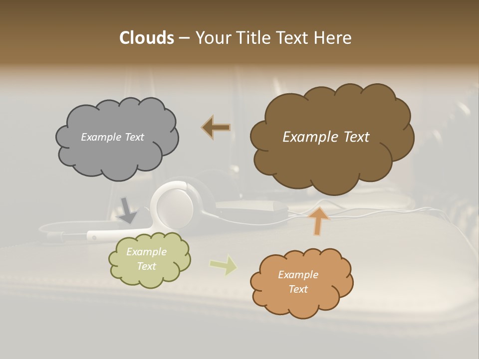 Attractive Fun Bright Modern Bedroom For Young Girls. PowerPoint Template