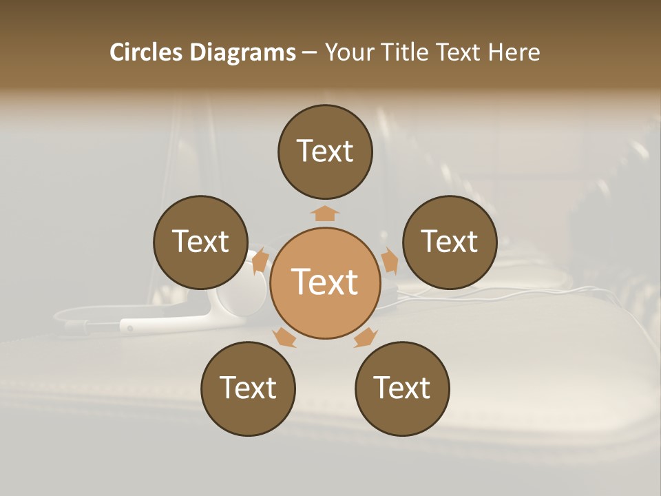 Attractive Fun Bright Modern Bedroom For Young Girls. PowerPoint Template