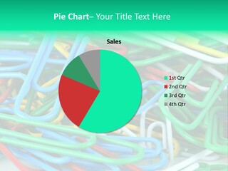 Pile Of Multicolored Clamps PowerPoint Template