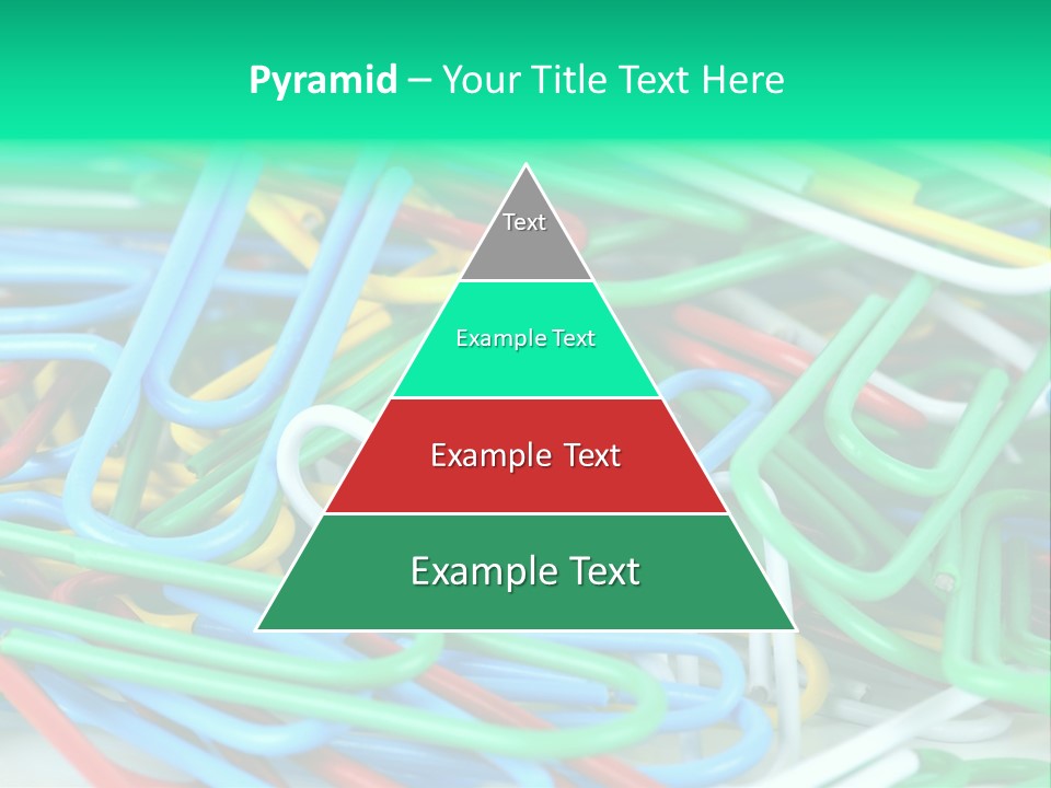 Pile Of Multicolored Clamps PowerPoint Template