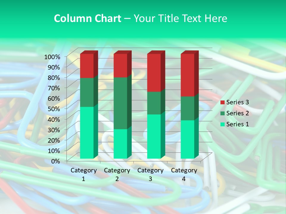 Pile Of Multicolored Clamps PowerPoint Template