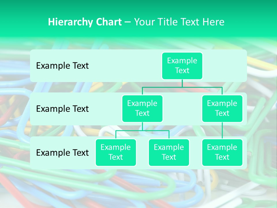 Pile Of Multicolored Clamps PowerPoint Template